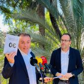 Ramon Abad, diputado del PSOE en Les Corts, y Héctor Díez, portavoz socialista en el Ayuntamiento de Elche.