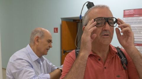 El dispositivo en uno de los pacientes incluidos en la investigación El dispositivo en uno de los pacientes incluidos en la investigación