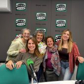 Laura Expósito junto a dos trabajadoras y una usuaria de Frater Castellón.