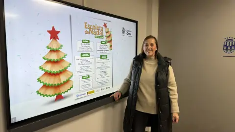 La concejala de Educación e Infancia, María Ojeda ha presentado la Escoleta de Nadal. La concejala de Educación e Infancia, María Ojeda ha presentado la Escoleta de Nadal.