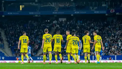 El Villareal celebra una victoria en Liga El Villareal celebra una victoria en Liga