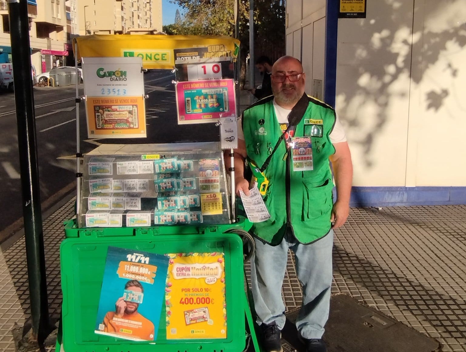 La ONCE deja 815.000 euros en la estación de autobuses de Málaga La ONCE deja 815.000 euros en la estación de autobuses de Málaga