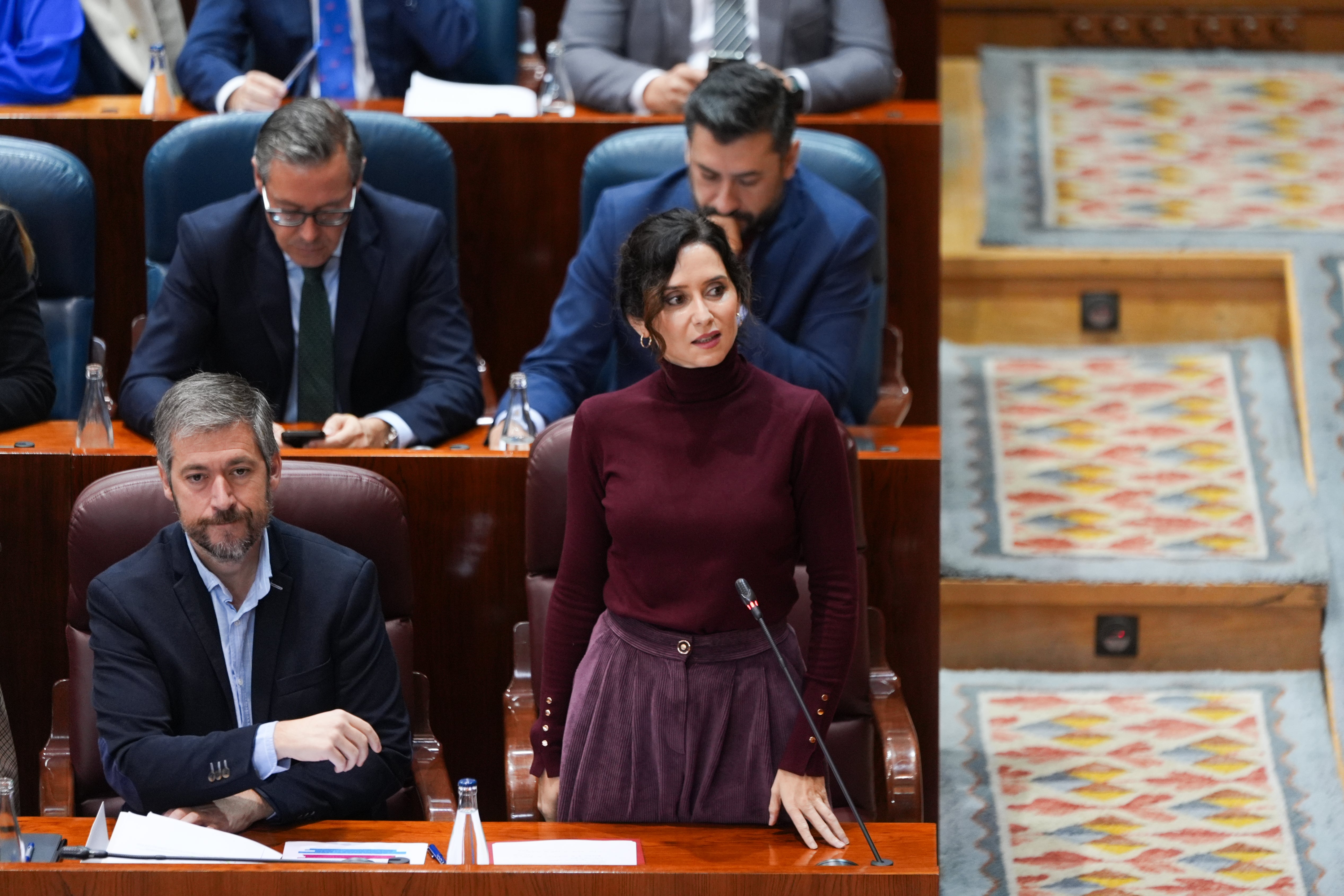 Ayuso califica a Sánchez de inquiocupa: "no tiene Presupuestos ni palabra" Ayuso califica a Sánchez de inquiocupa: "no tiene Presupuestos ni palabra"