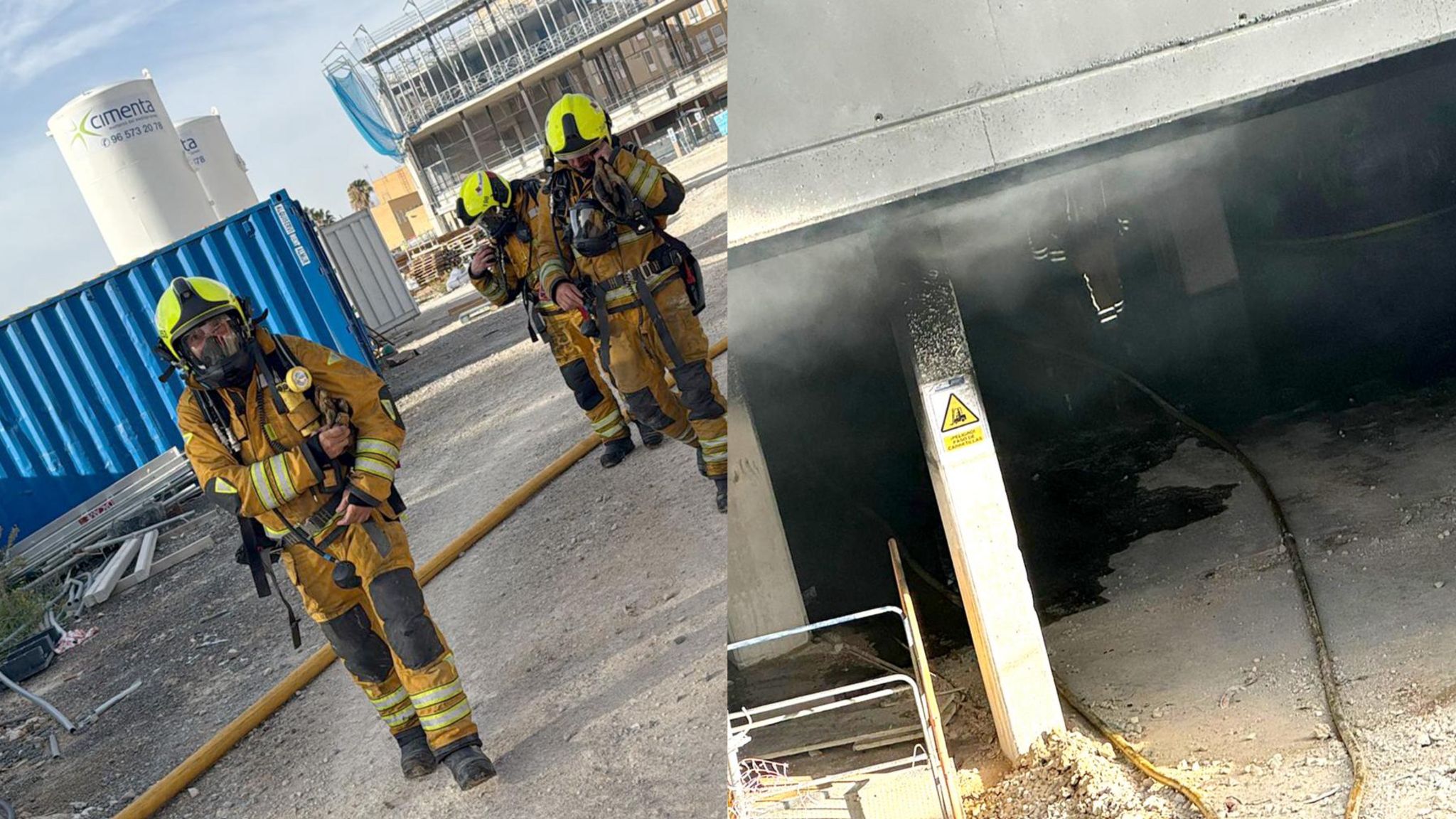 El fuego causa daños materiales en las obras de ampliación del Hospital Marina Baixa. El fuego causa daños materiales en las obras de ampliación del Hospital Marina Baixa.