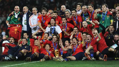 La selección española durante la celebración del Mundial de Fútbol en Sudáfrica 2010 La selección española durante la celebración del Mundial de Fútbol en Sudáfrica 2010