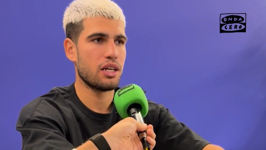Carlos Alcaraz: "Acercarme a jugadores con títulos o semanas en el número uno es lo que me motiva" Carlos Alcaraz: "Acercarme a jugadores con títulos o semanas en el número uno es lo que me motiva"