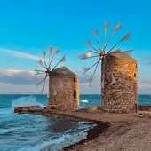 Molinos de viento de la isla de Quíos Molinos de viento de la isla de Quíos
