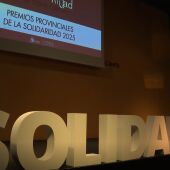 Escenario en la gala de los Premios Provinciales de la Solidaridad de la Diputación de Alicante.