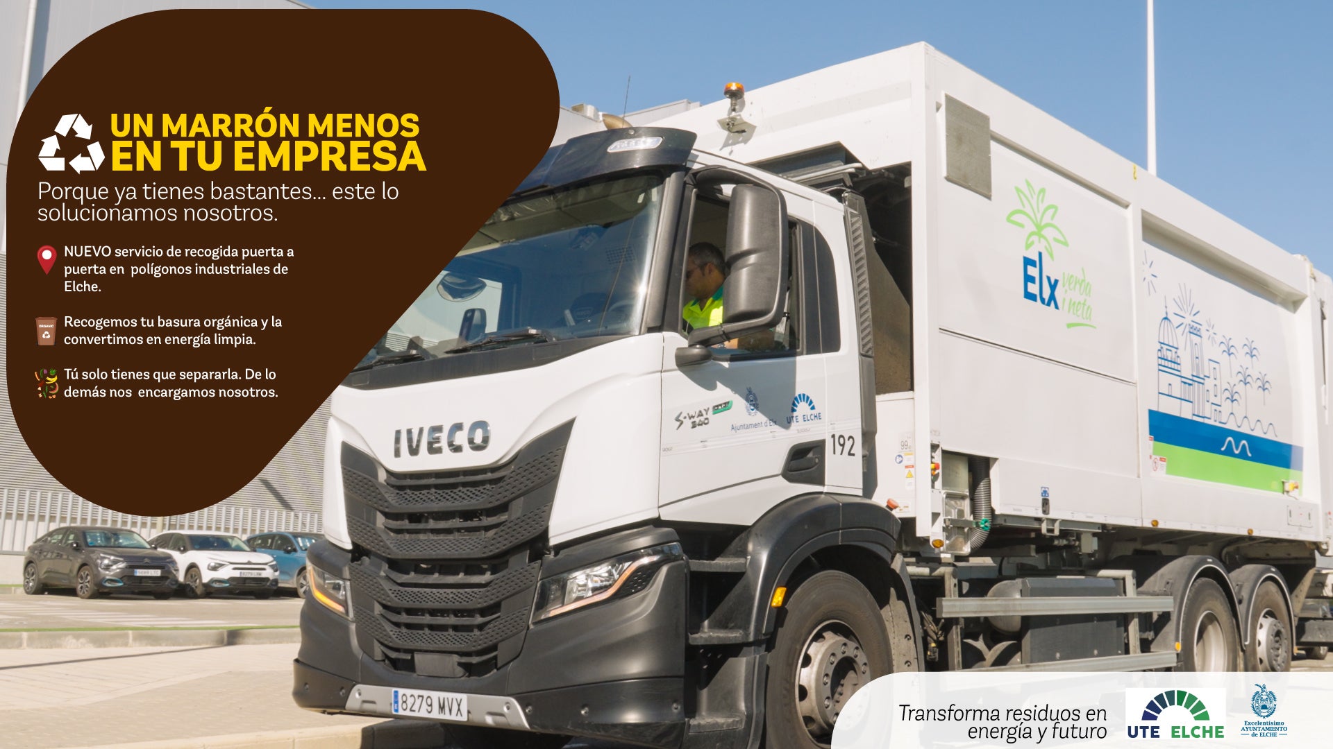 El contenedor marrón llega a los polígonos industriales de Elche El contenedor marrón llega a los polígonos industriales de Elche