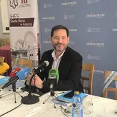 David Broceño durante la rueda de prensa David Broceño durante la rueda de prensa