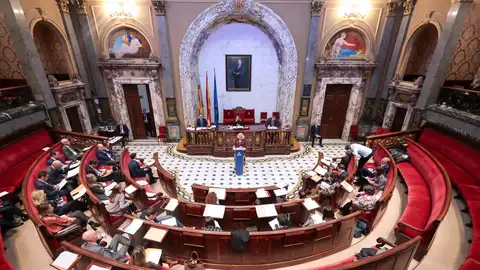 Momento del pleno del Ayuntamiento de València de este martes 18 de Noviembre. Momento del pleno del Ayuntamiento de València de este martes 18 de Noviembre.
