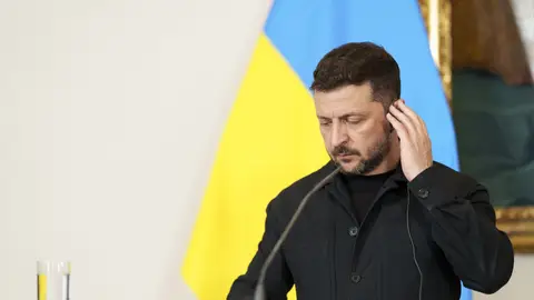 El presidente de Ucrania, Volodimir Zelenski. El presidente de Ucrania, Volodimir Zelenski.