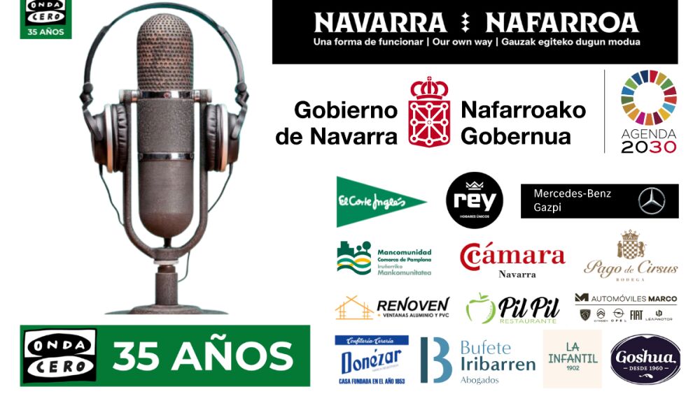 Onda Cero Navarra celebra los 35 años de la cadena sacando ‘Más de uno Pamplona’ a la calle