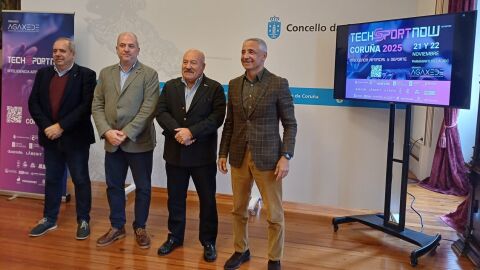 Manolo V&aacute;zquez, Gonzalo Castro, Eduardo Blanco y Roberto Garc&iacute;a