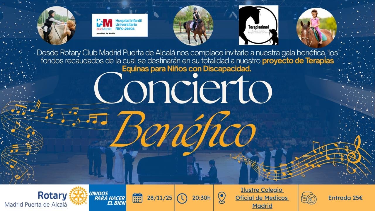La música se une en Madrid con un concierto benéfico a favor de terapias equinas para niños con discapacidad La música se une en Madrid con un concierto benéfico a favor de terapias equinas para niños con discapacidad