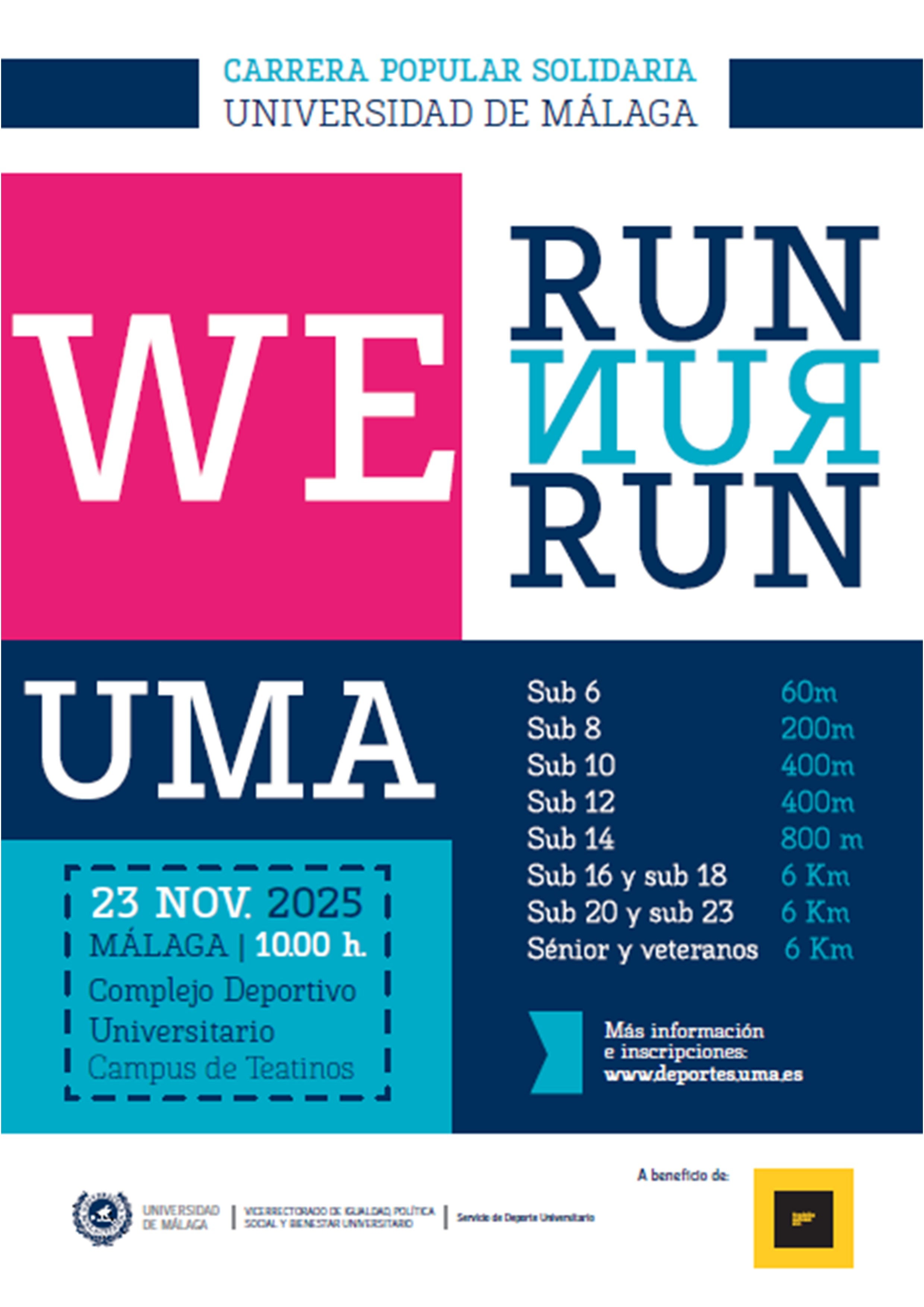 Este fin de semana la UMA corre por un fin solidario Este fin de semana la UMA corre por un fin solidario