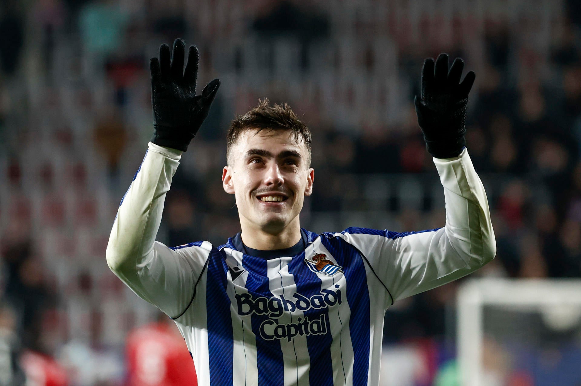 La reacción de Ander Barrenetxea a su gol con la Real Sociedad: "Estoy muy contento, sobre todo por la victoria" La reacción de Ander Barrenetxea a su gol con la Real Sociedad: "Estoy muy contento, sobre todo por la victoria"