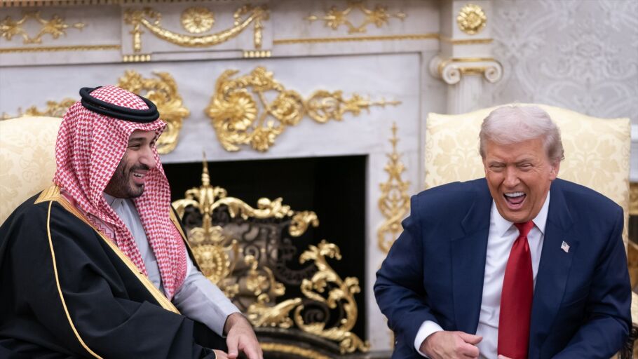 Donald Trump con el pr&iacute;ncipe heredero de Arabia Saud&iacute;, Mohammed bin Salman