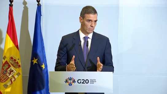 Sánchez respeta y acata la condena a García Ortiz, aunque no la comparte e insiste: "Creo en la inocencia del fiscal general del Estado" Sánchez respeta y acata la condena a García Ortiz, aunque no la comparte e insiste: "Creo en la inocencia del fiscal general del Estado"