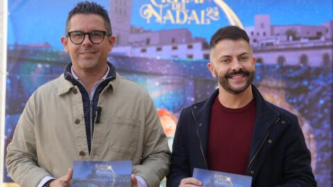 El alcalde de Ibiza, Rafa Triguero, junto al concejal de Fiestas del Ayuntamiento de Ibiza, Fran Torres