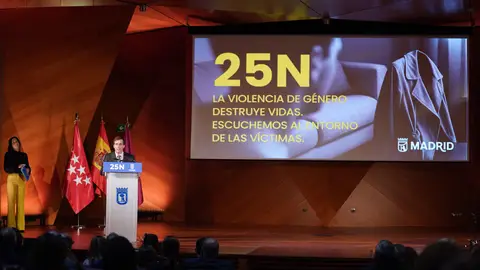 El alcalde, Martínez-Almeida, en el acto institucional del 25-N El alcalde, Martínez-Almeida, en el acto institucional del 25-N