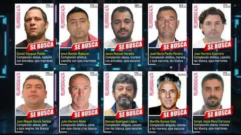 La Policía Nacional solicita la colaboración ciudadana para detener a los fugitivos más buscados en España La Policía Nacional solicita la colaboración ciudadana para detener a los fugitivos más buscados en España