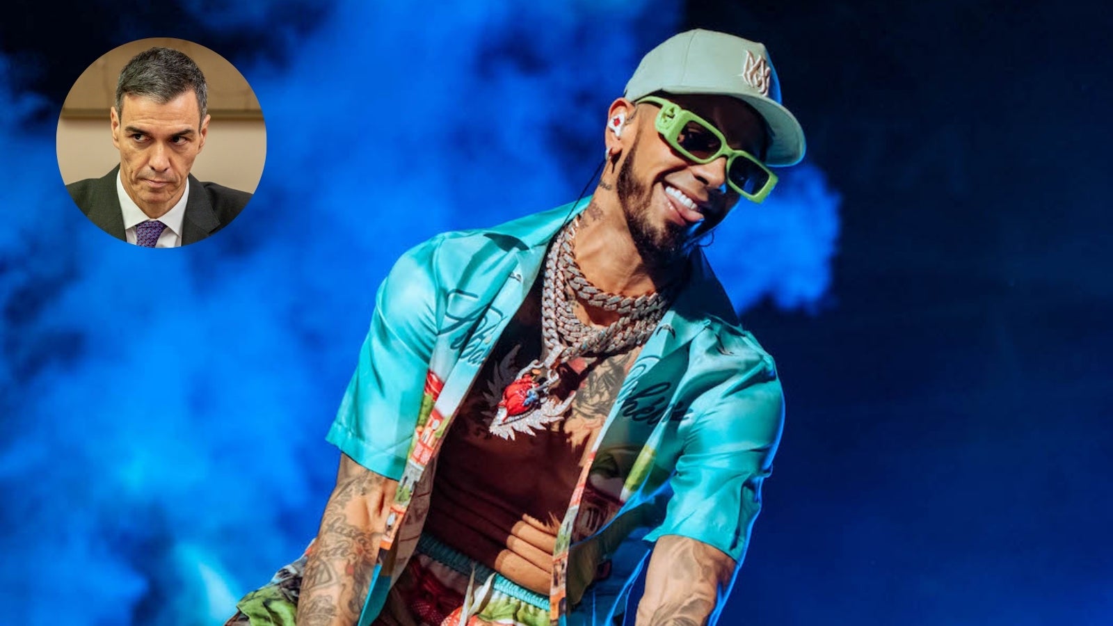 El artista Anuel AA responde en Murcia al cántico contra Pedro Sánchez: "¿Quién es ese? Tendré que lidiar con él" El artista Anuel AA responde en Murcia al cántico contra Pedro Sánchez: "¿Quién es ese? Tendré que lidiar con él"