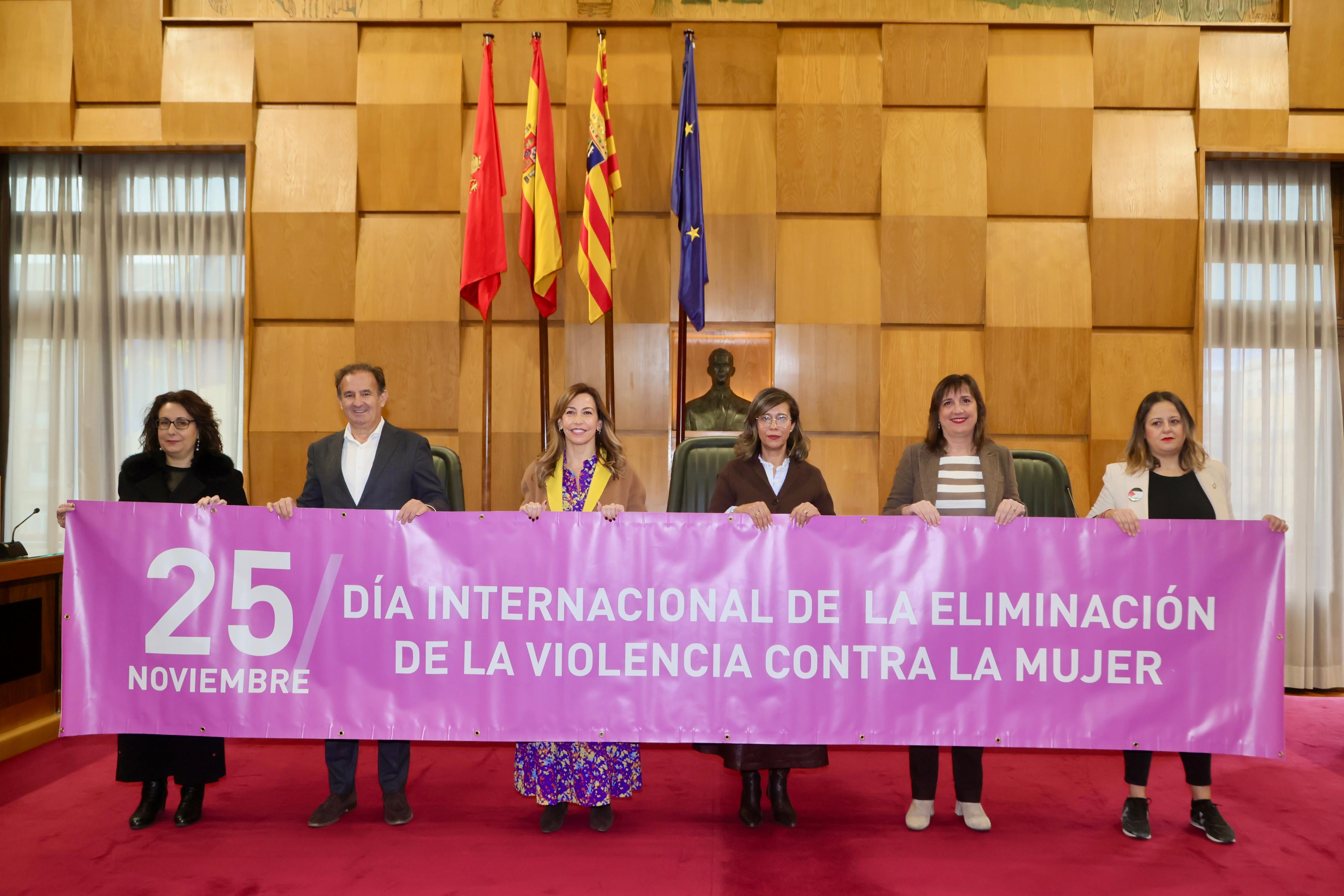 Aragón conmemora el 25N con el objetivo de erradicar la violencia contra la mujer Aragón conmemora el 25N con el objetivo de erradicar la violencia contra la mujer