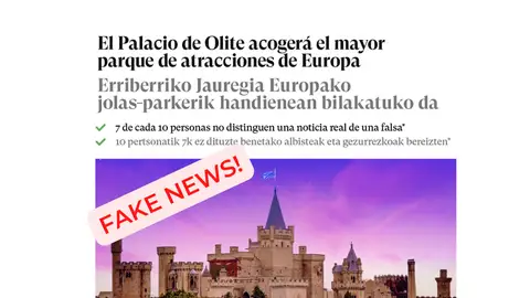 'Que no te la líen': ‘fake news’ forales 'Que no te la líen': ‘fake news’ forales