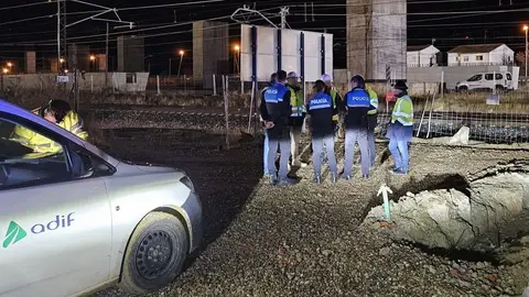 La Policía Local de Palencia denuncia en 13 ocasiones los trabajos de Adif .