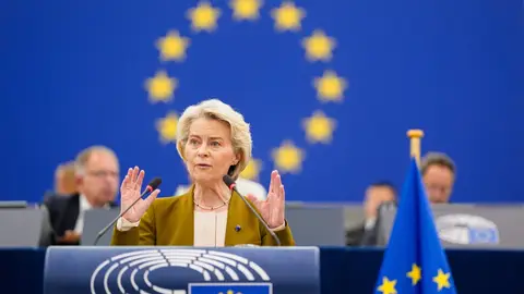 Ursula Von der Leyen en una foto de archivo Ursula Von der Leyen en una foto de archivo