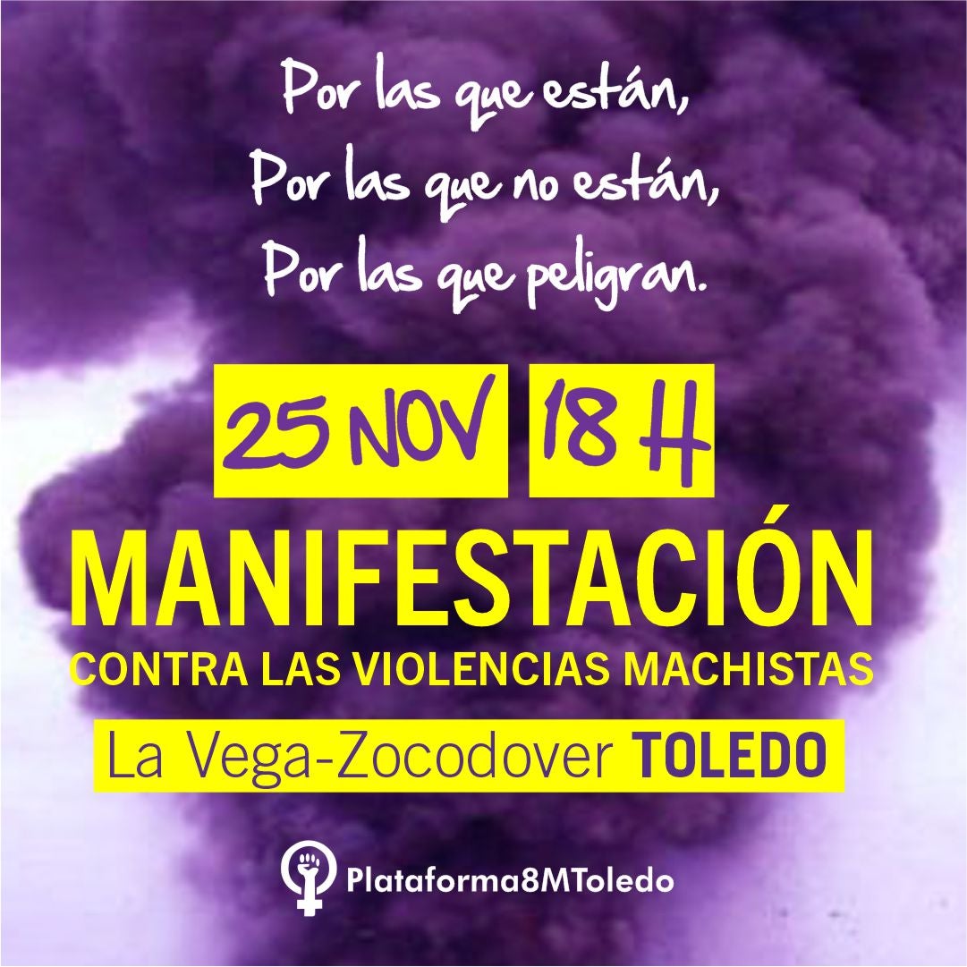 Plataforma 8 M convoca manifestación contra la violencias machistas en Toledo Plataforma 8 M convoca manifestación contra la violencias machistas en Toledo