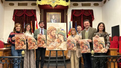 Presentaci&oacute;n del cartel anunciador de la Navidad de 2025 en Elche.