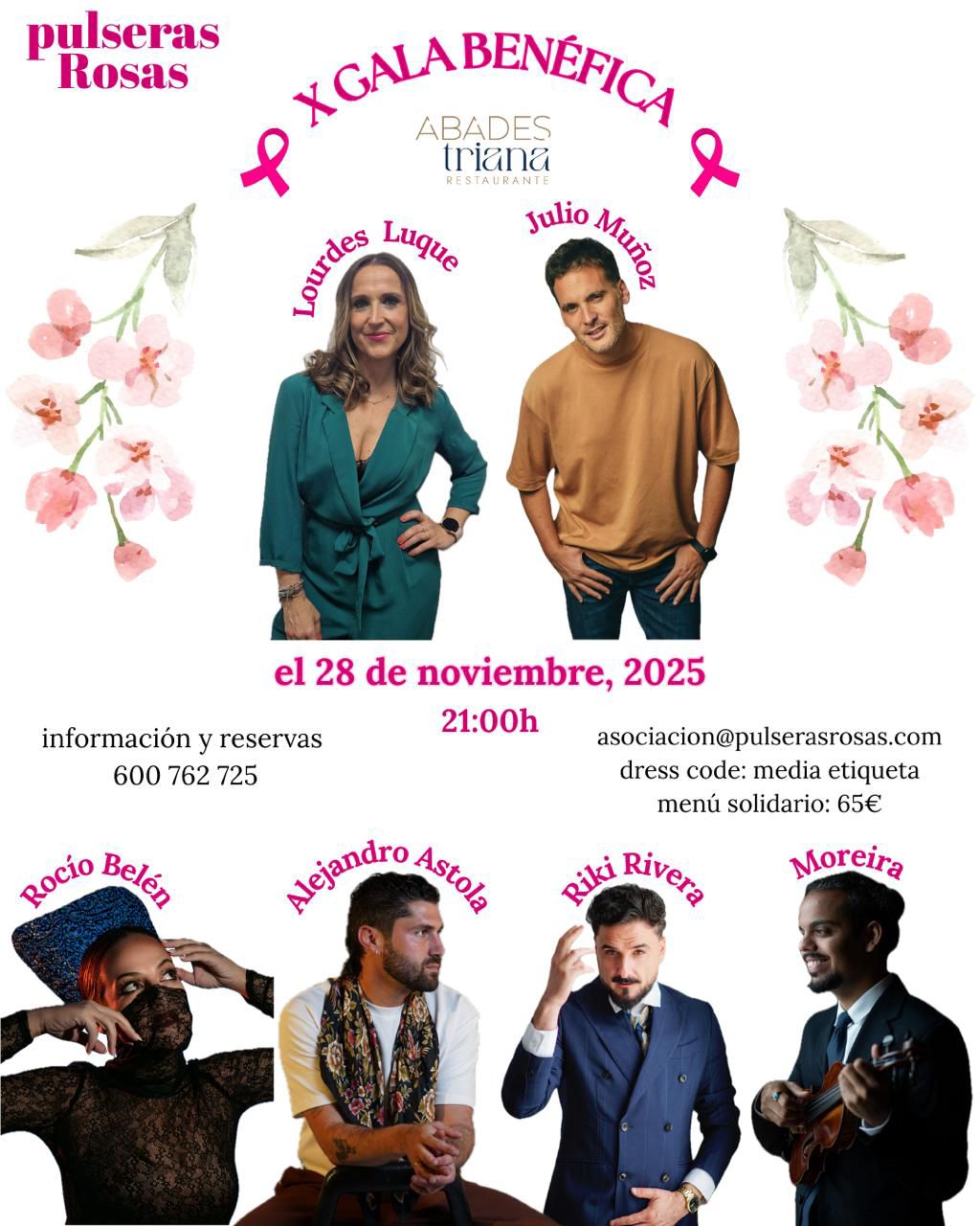 Abades Triana acoge la X Gala Solidaria Pulseras Rosas Abades Triana acoge la X Gala Solidaria Pulseras Rosas