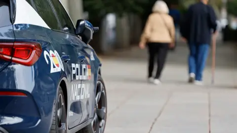 Un coche de la Policía Nacional. Un coche de la Policía Nacional.
