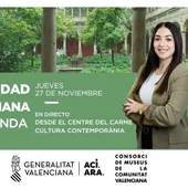 Comunitat Valenciana en la Onda se emitirá en directo desde El Centre del Carme Cultura Constemporània (CCCC) presentando "La Huella de la DANA en la Práctica Artística" Comunitat Valenciana en la Onda se emitirá en directo desde El Centre del Carme Cultura Constemporània (CCCC) presentando "La Huella de la DANA en la Práctica Artística"