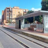 Una de las paradas creadas en la integración de Feve en León, que nunca llegó a estrenarse