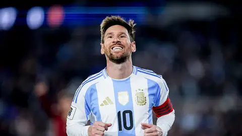 Leo Messi durante un partido con la selección argentina Leo Messi durante un partido con la selección argentina
