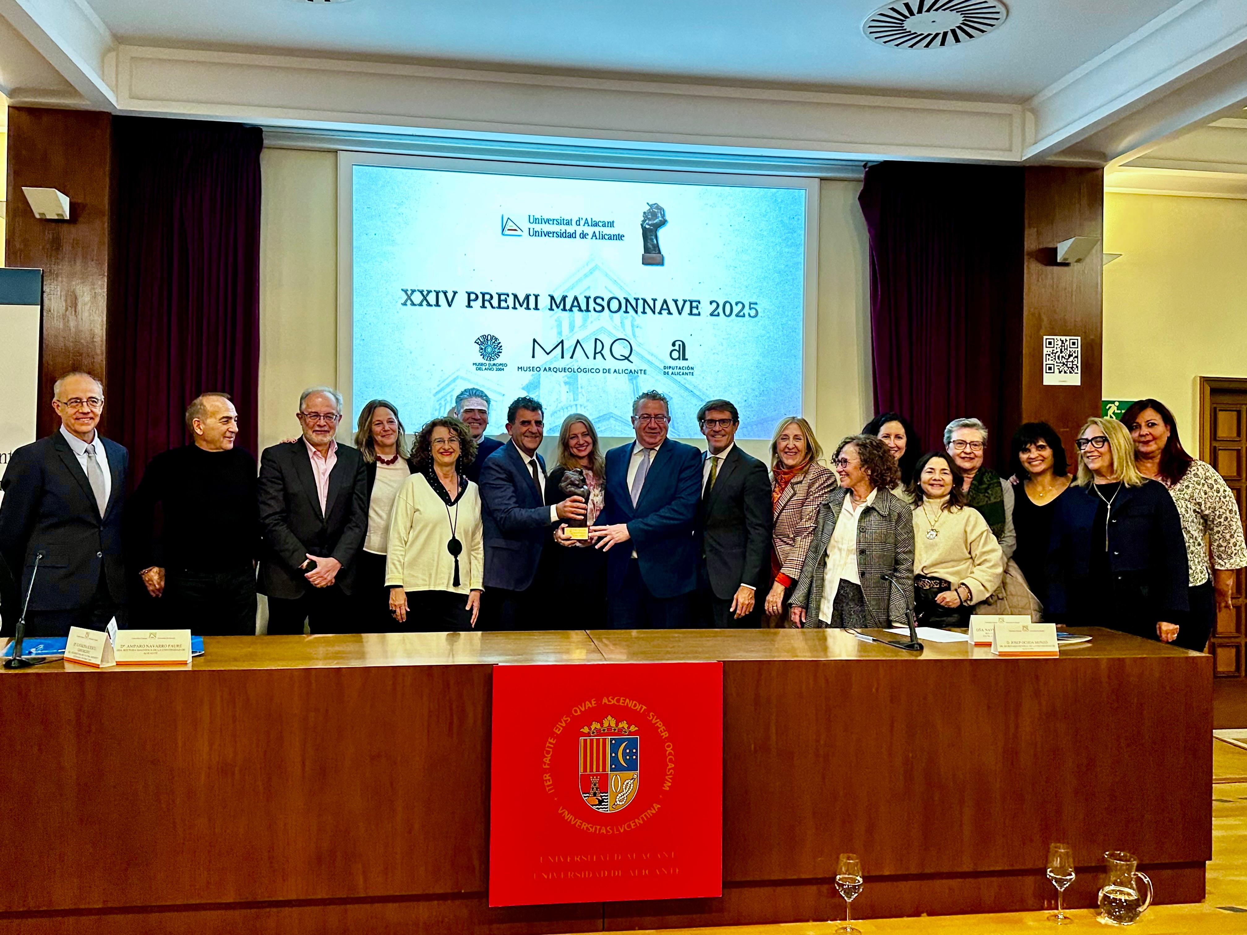 El MARQ recibe el XXIV Premio Maiosonnave de la UA por su labor divulgadora, inclusiva y formativa El MARQ recibe el XXIV Premio Maiosonnave de la UA por su labor divulgadora, inclusiva y formativa