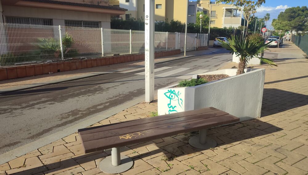 Imagen del deterioro que sufre Cala de Bou