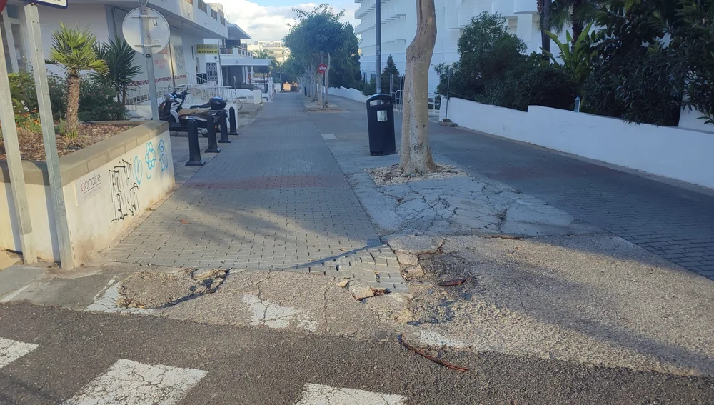 Imagen del deterioro que sufre Cala de Bou Imagen del deterioro que sufre Cala de Bou