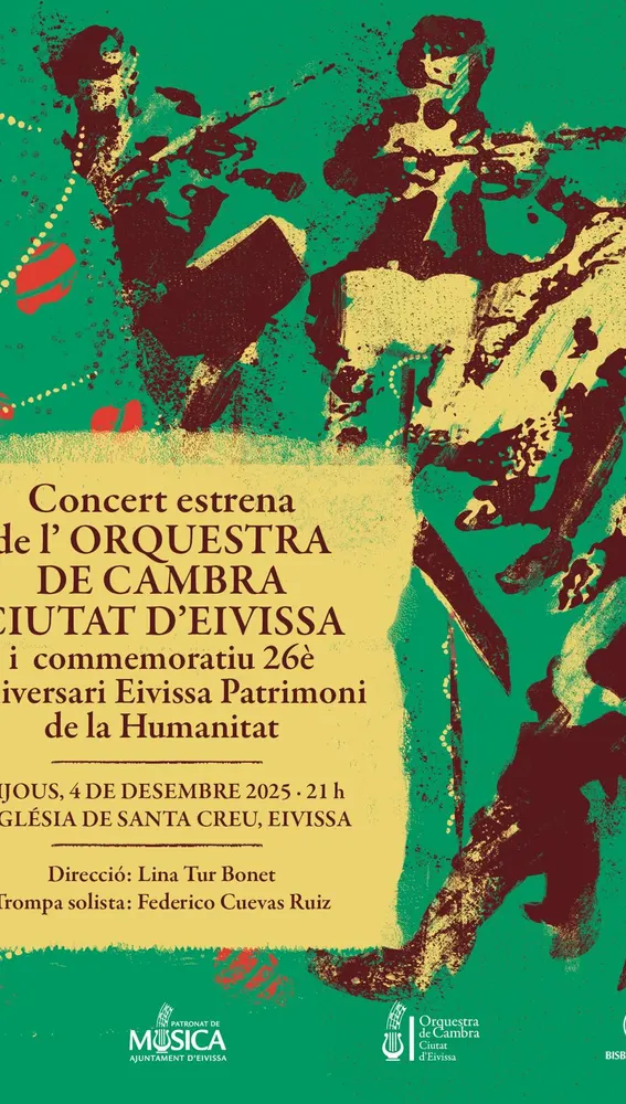 Cartel del concierto en el que se presenta la nueva Orquestra de Cambra Ciutat d'Eivissa Cartel del concierto en el que se presenta la nueva Orquestra de Cambra Ciutat d'Eivissa