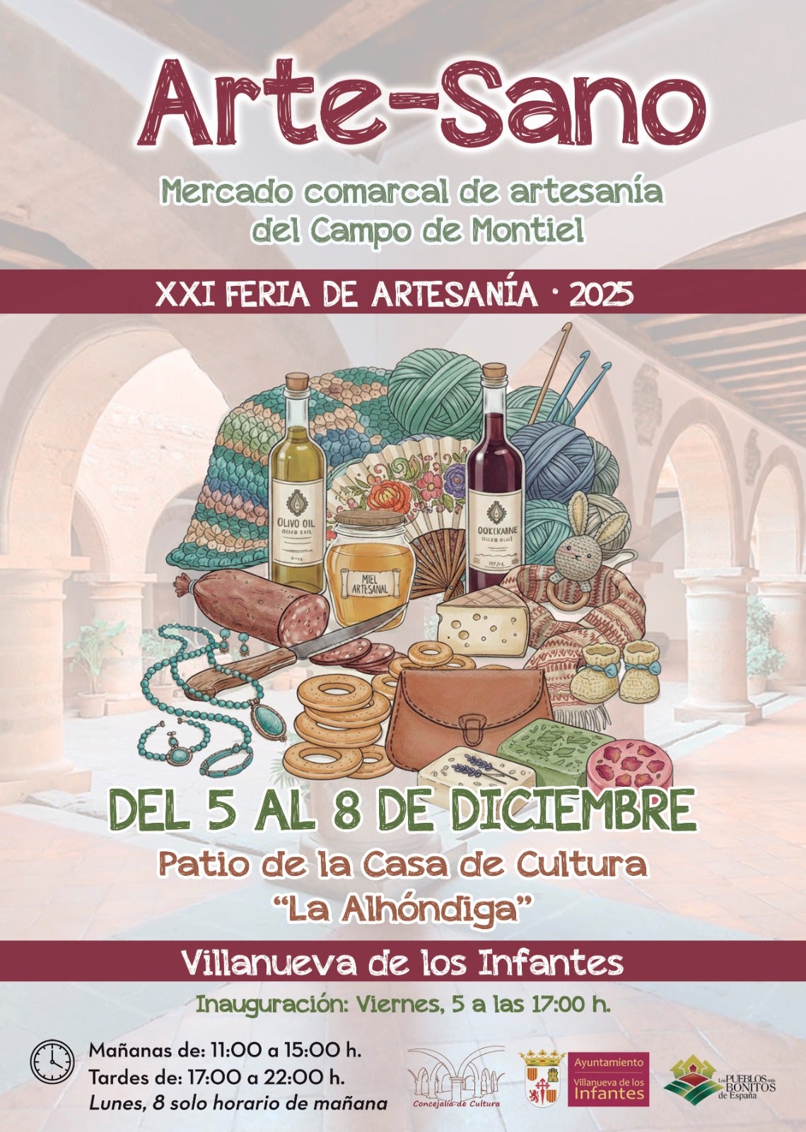 Objetos artesanales y alimentos tradicionales protagonistas de Arte-Sano en Villanueva de los Infantes Objetos artesanales y alimentos tradicionales protagonistas de Arte-Sano en Villanueva de los Infantes