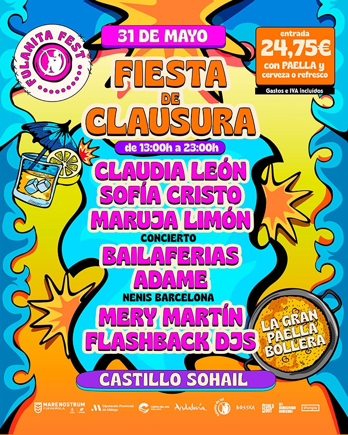 Maruja Limón, Sofía Cristo y Claudia León pondrán el broche de oro a la quinta edición del Fulanita Fest de Fuengirola Maruja Limón, Sofía Cristo y Claudia León pondrán el broche de oro a la quinta edición del Fulanita Fest de Fuengirola