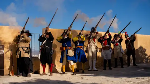 Una de las recreaciones históricas del castillo Una de las recreaciones históricas del castillo