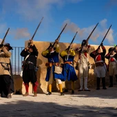Una de las recreaciones históricas del castillo Una de las recreaciones históricas del castillo