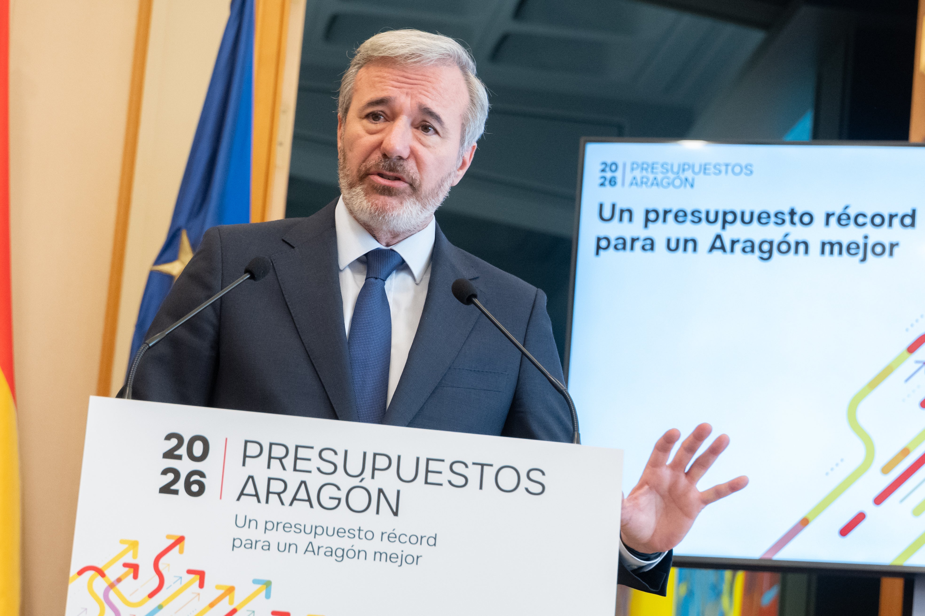 Azcón presenta un presupuesto récord de 9.145 millones de euros Azcón presenta un presupuesto récord de 9.145 millones de euros