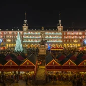 Mercadillo navideño en la Plaza Mayor de Madrid Mercadillo navideño en la Plaza Mayor de Madrid
