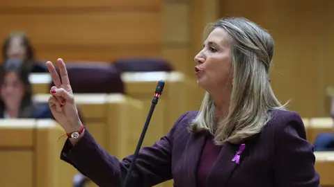 Imagen de archivo de la senadora del Partido Popular Alicia García Rodríguez durante un Pleno del Senado. Imagen de archivo de la senadora del Partido Popular Alicia García Rodríguez durante un Pleno del Senado./ EFE/ Kiko Huesca