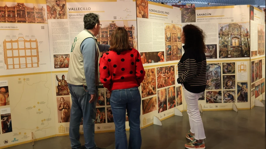 Aguilar de Campoo, última parada de la exposición itinerante sobre los retablos renacentistas del Este de León